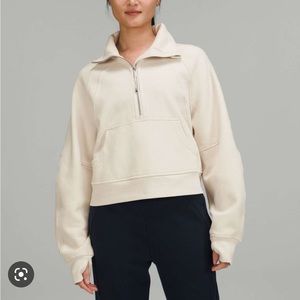 Lululemon scuba oversized funnel neck - white opal M/L